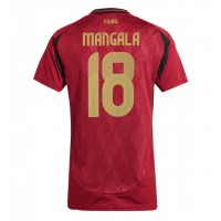 Fotbalové Dres Belgie Orel Mangala #18 Dámské Domácí ME 2024 Krátký Rukáv